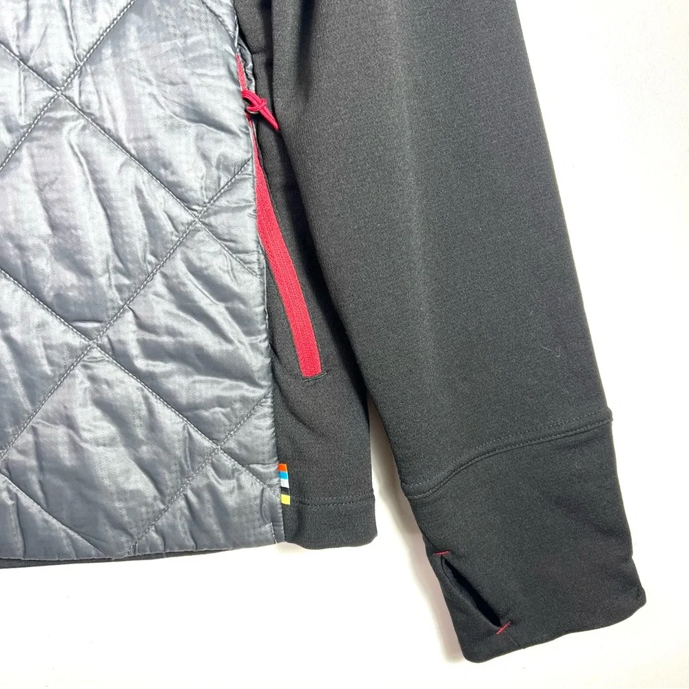 Smartwool Smartloft 120 Merino Wool Jacket Black Gray Size Medium